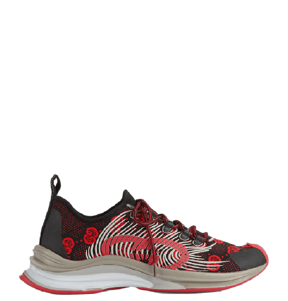  Giày Nam Gucci Run Sneaker 'Black Red' 