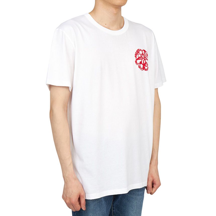 【alexander mcqueen】 半袖 Tシャツ - ホワイト Short Sleeve☆ Alexander McQueen Graffiti T-shirt | White | FARFETCH JO