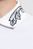  Áo Nam Versace Barocco Embroidered Polo Shirt 'White' 