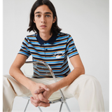  Áo Lacoste Ultra-lightweight Striped Knit Polo 'Blue' 
