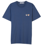  Áo Maison Kitsune Double Fox Head Patch 'Navy' 