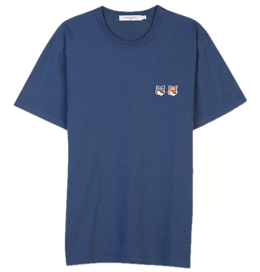  Áo Maison Kitsune Double Fox Head Patch 'Navy' 