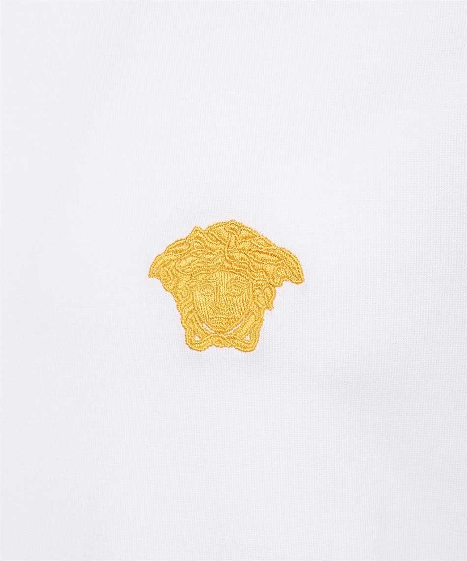  Áo Nam Versace Logo Embroidery Tee 'White' 