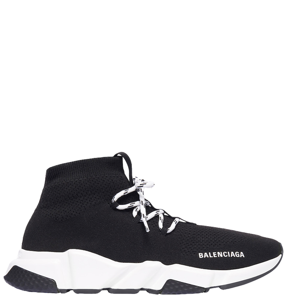  Giày Nam Balenciaga Speed Lace-up Trainers 'Black White' 