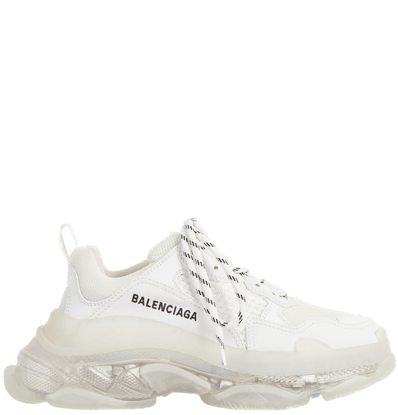  Giày Nam Balenciaga Triple S Trainers Clear Sole 'White' 