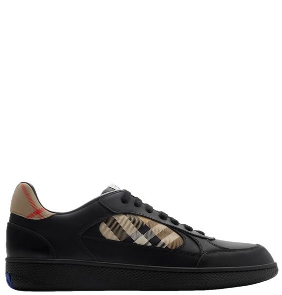  Giày Nam Burberry Leather Check Terrace Sneakers 'Black'​ 