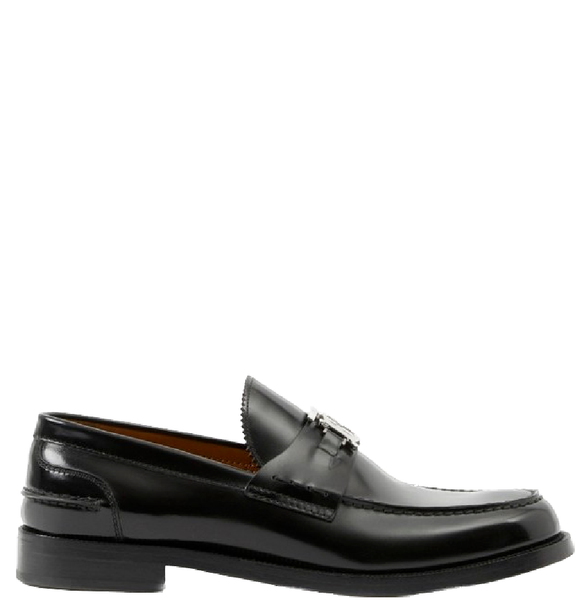  Giày Nam Burberry Monogram Motif Leather Loafers 'Black' 