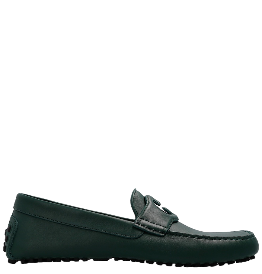  Giày Nam Gucci Interlocking G Moccasins 'Green' 