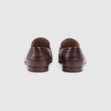  Giày Nam Gucci Jordaan Leather Loafer 'Brown' 