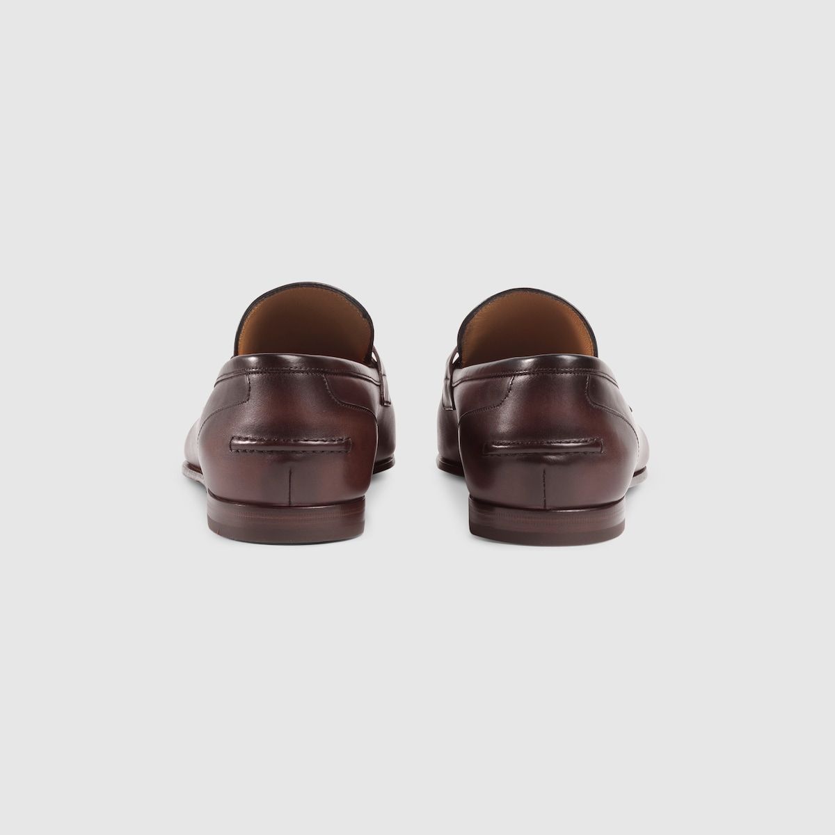  Giày Nam Gucci Jordaan Leather Loafer 'Brown' 