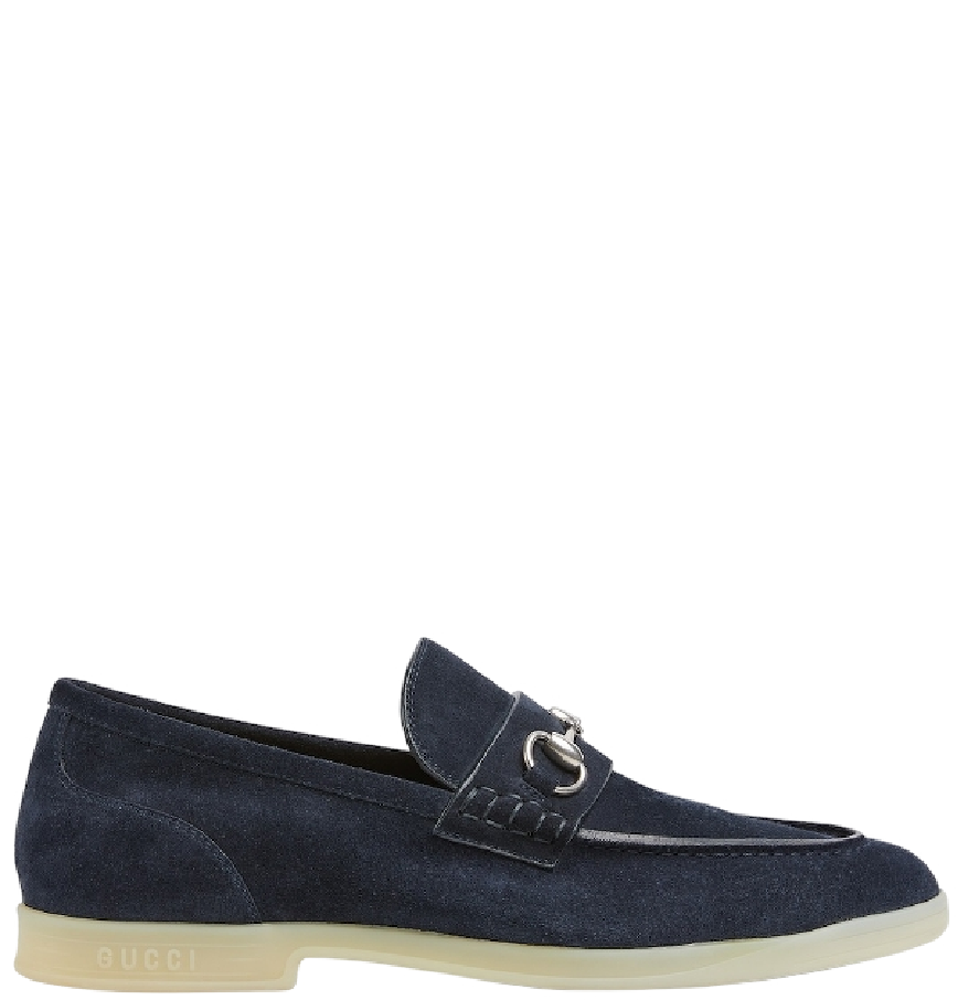  Giày Nam Gucci Loafer With Horsebit 'Dark Blue' 