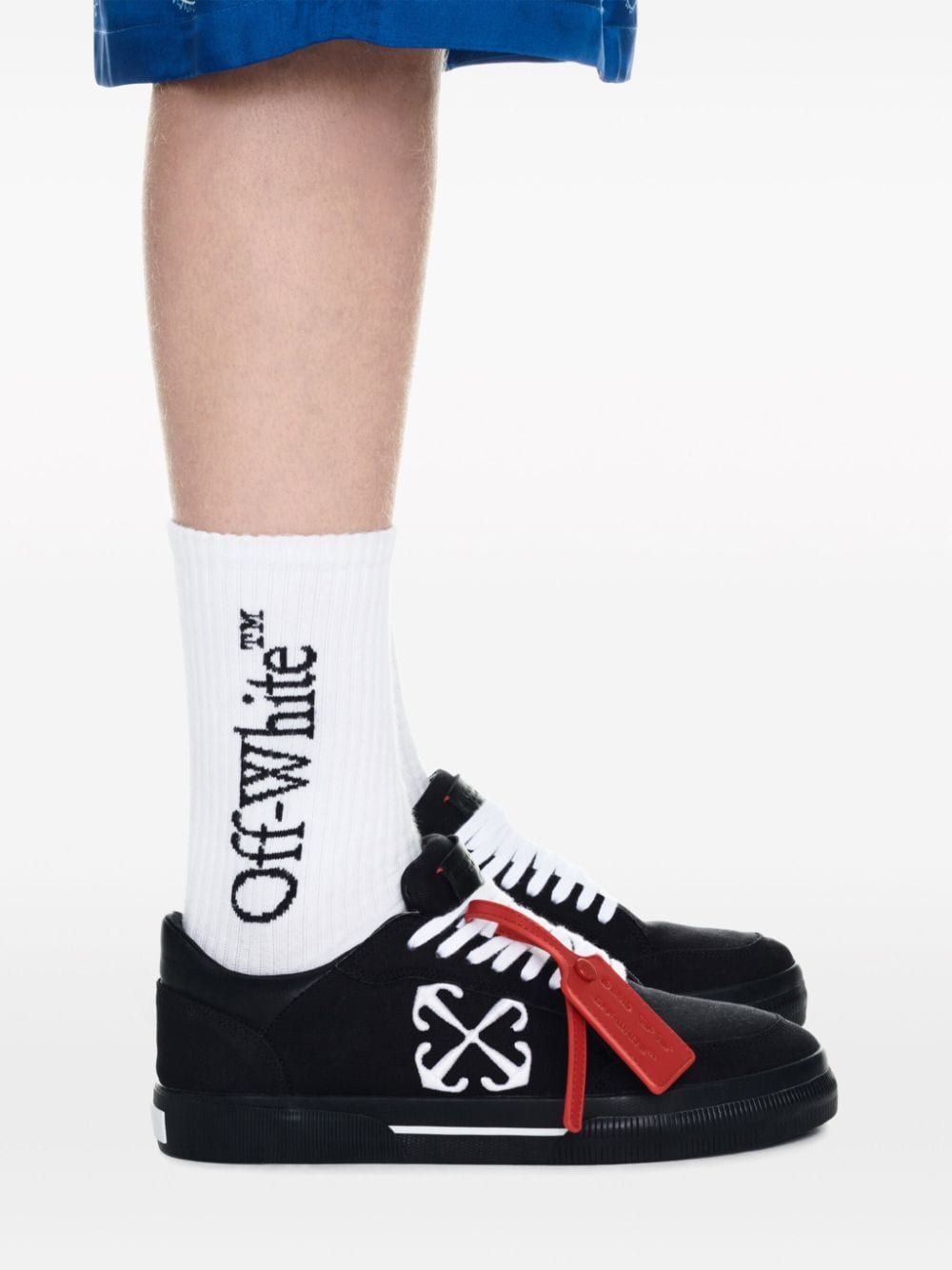  Giày Nam Off-White Low Vulcanized 'Black' 
