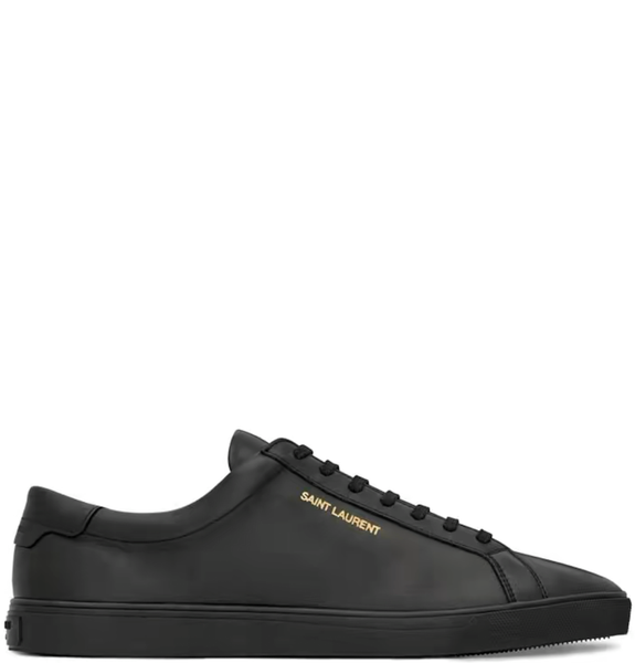 Giày Nam Saint Laurent Andy Sneakers In Leather 'Black' 