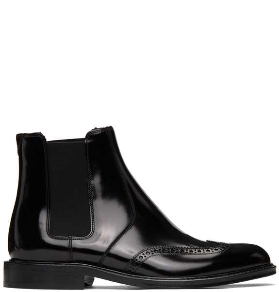  Giày Nam Saint Laurent Army Chelsea Boots In Smooth Leather 'Black' 