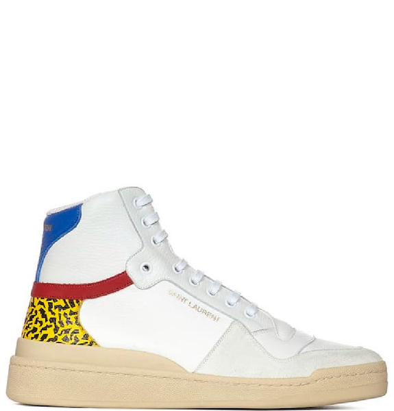  Giày Nam Saint Laurent SL24 Mid Top 'Off White' 