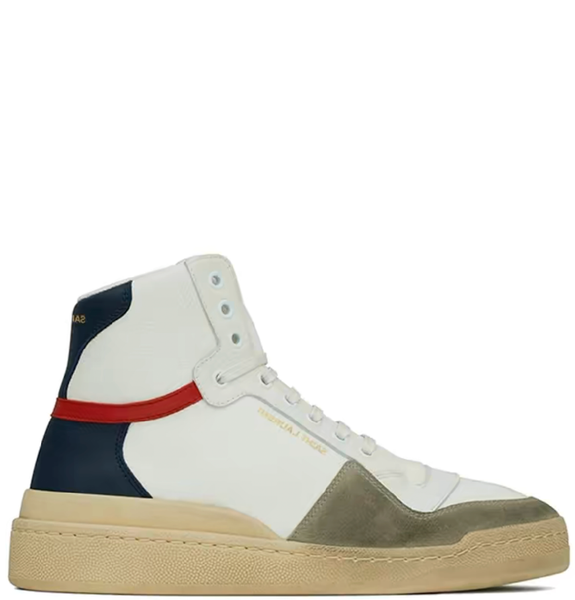  Giày Nam Saint Laurent SL24 Mid Top 'Off White' 