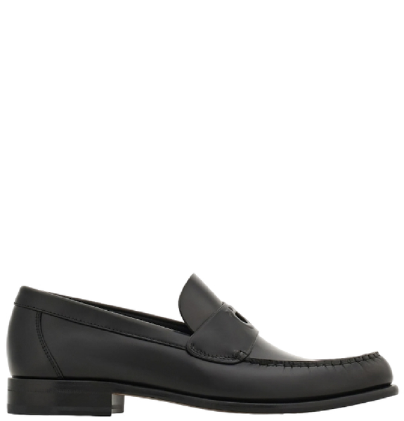  Giày Nam Salvatore Ferragamo Plain Moccasin 'Black' 