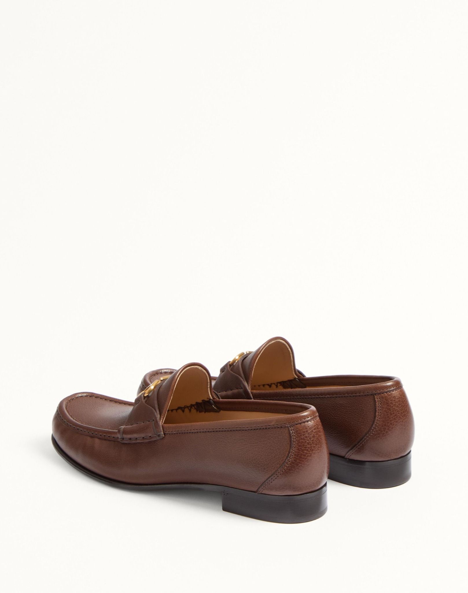  Giày Nam Valentino Vlogo Kidskin Loafer 'Brown' 