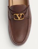  Giày Nam Valentino Vlogo Kidskin Loafer 'Brown' 