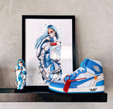  Giày Nike Air Jordan 1 x Off-White 'University Blue' 