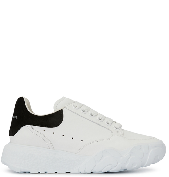  Giày Nữ Alexander McQueen Court Trainer 'White' 