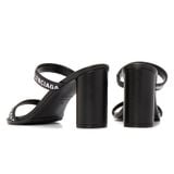  Giày Nữ Balenciaga Logo Round Sandals 'Black' 