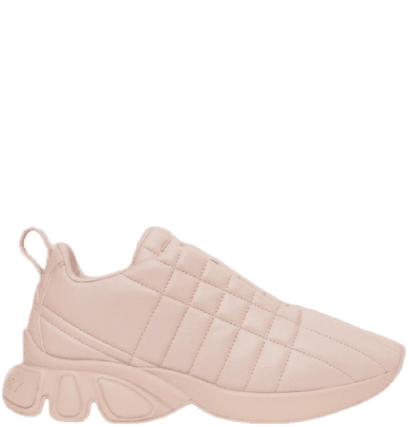  Giày Nữ Burberry Quilted Leather Classic Sneakers 'Dusky Pink' 
