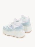  Giày Nữ Chloe Nama Wedge Sneaker 'Delicate Blue' 