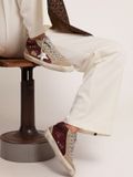  Giày Nữ Golden Goose Mid Star 'Burgundy' 