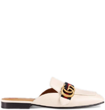  Giày Nữ Gucci Leather Slipper 'White Leather' 