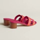  Giày Nữ Hermes Oasis Sandal 'Orange Synthétique' 