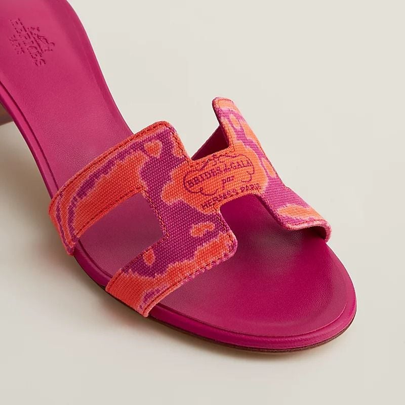  Giày Nữ Hermes Oasis Sandal 'Orange Synthétique' 