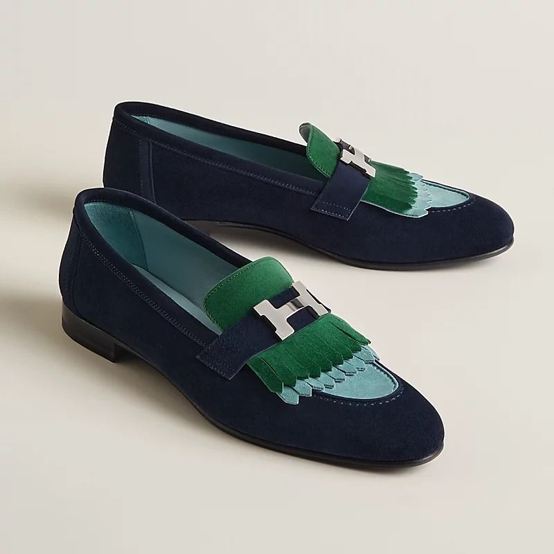  Giày Nữ Hermes Royal Loafer 'Multicolore Marine' 