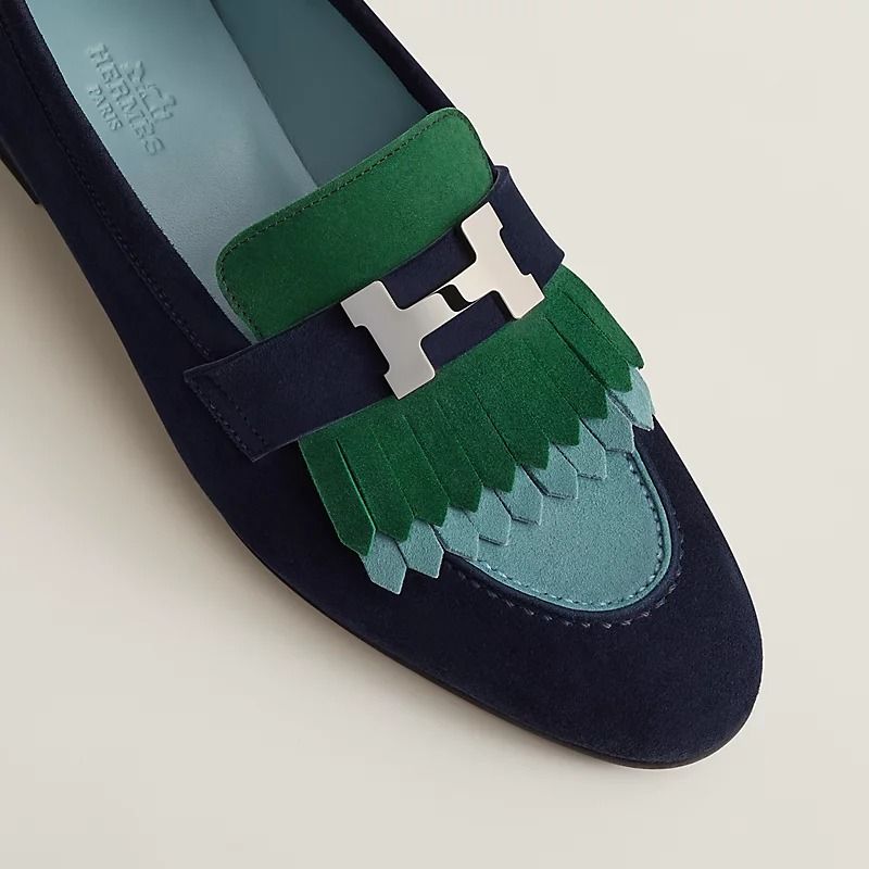  Giày Nữ Hermes Royal Loafer 'Multicolore Marine' 