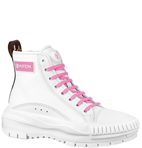  Giày Nữ Louis Vuitton Lv Squad Trainers Boots 'White Pink' 