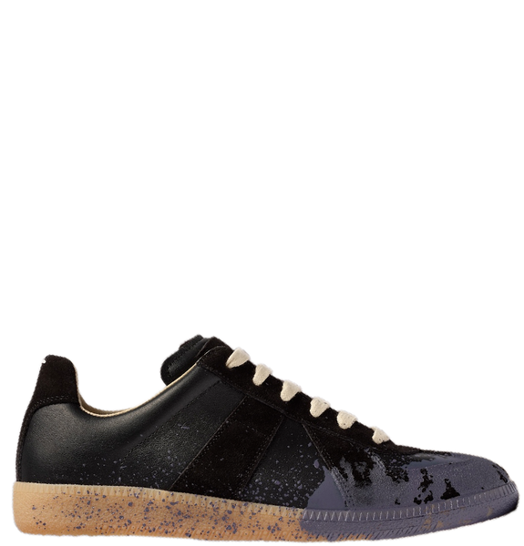  Giày Nữ Maison Margiela Paint Replica 'Black' 