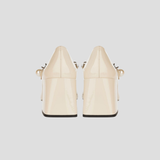  Giày Nữ Miu Miu Mid Heels 'Beige Black' 