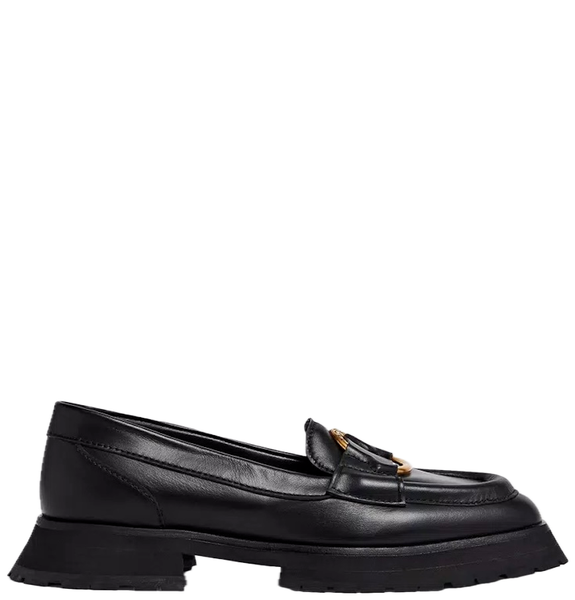  Giày Nữ Moncler Bell Leather Loafers 'Black' 