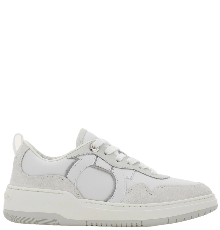  Giày Nữ Salvatore Ferragamo Gancini Sneaker 'White' 