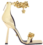  Giày Nữ Versace Medusa Chain Sandals 'Gold' 