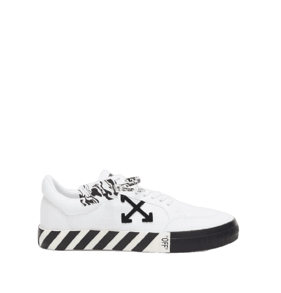  Giày Nam Off-White Low Vulcanized 'White Black' 