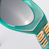  Kính Miu Miu Glimpse Sunglasses 'Green' 