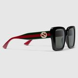  Kính Nữ Gucci Square Frame Sunglasses 'Black' 