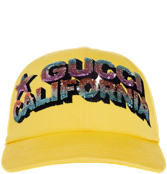 Mũ Gucci Logo Embellished Baseball Cap 'Yellow' 