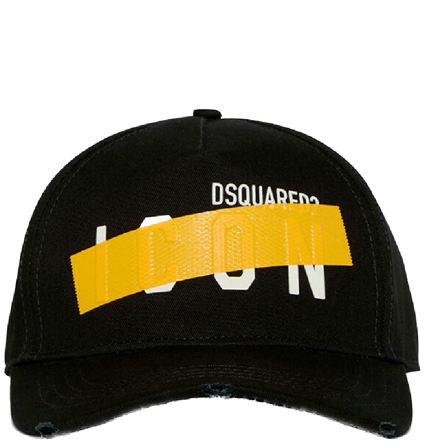  Mũ Nam Dsquared2 Be Icon Baseball Cap 'Black' 
