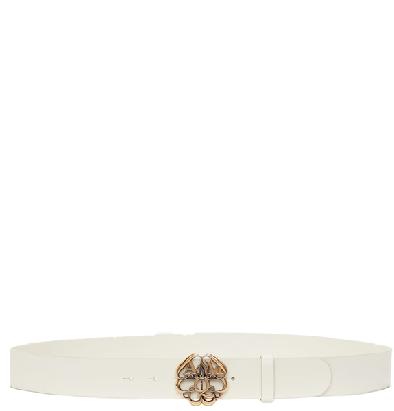  Thắt Lưng Nam Alexander McQueen Seal Belt 'Ivory' 