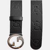  Thắt Lưng Nam Gucci Blondie Wide Belt 'Black' 