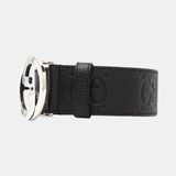  Thắt Lưng Nam Gucci Blondie Wide Belt 'Black' 