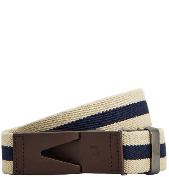  Thắt Lưng Nam Tod's Belt Canvas Leather 'Blue Beige' 