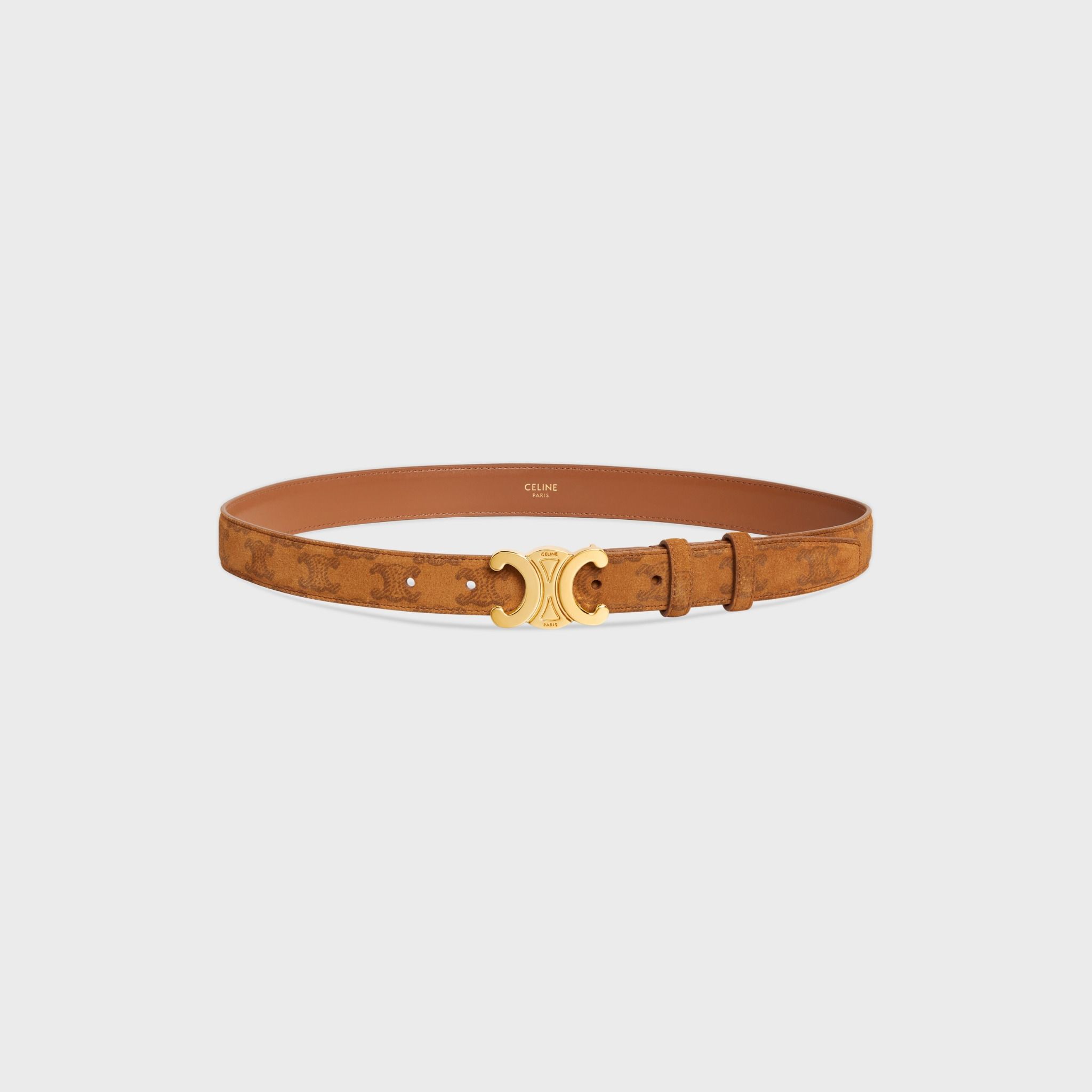  Thắt Lưng Nữ Celine Medium Triomphe Belt 'Pecan' 